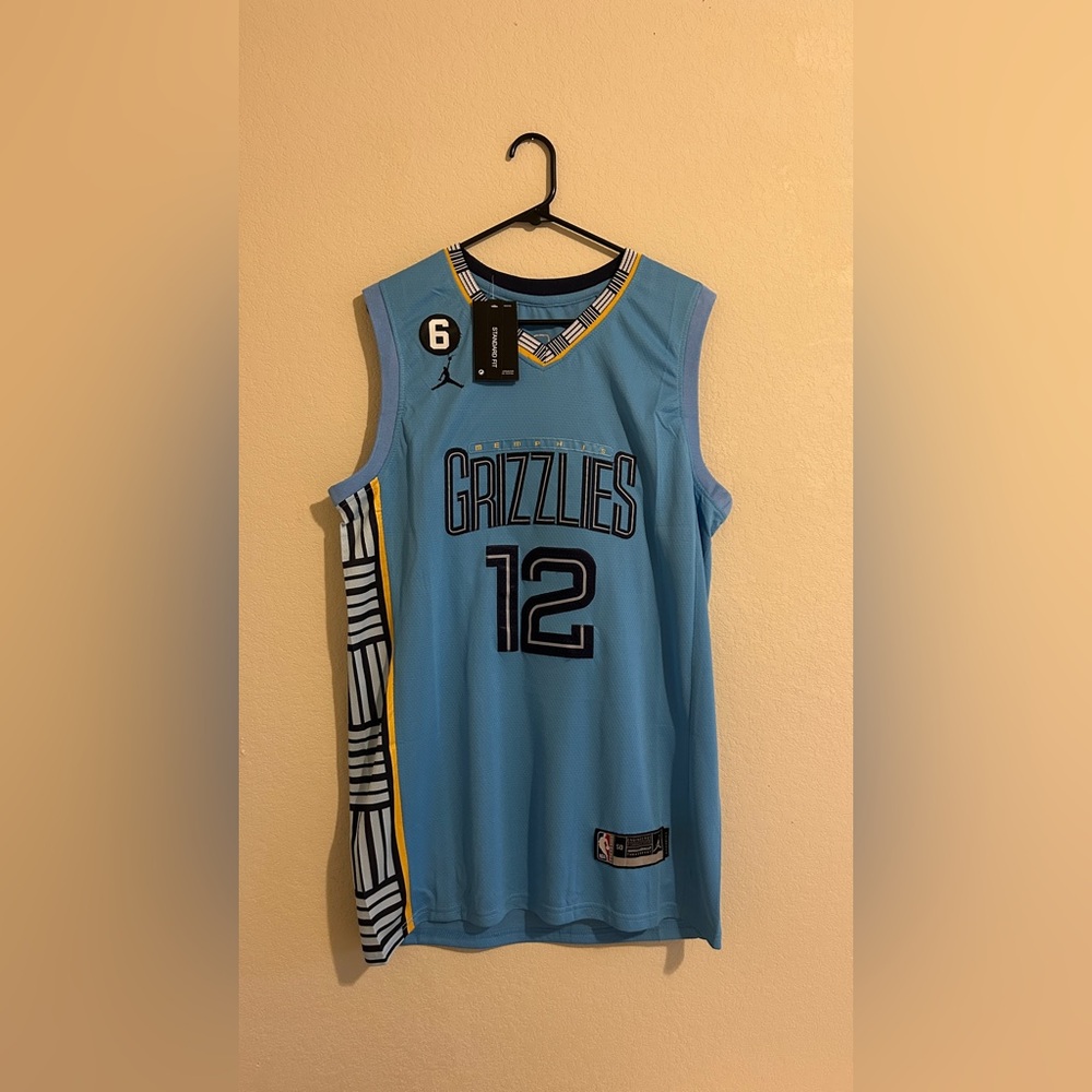 NWT NBA Jordan Memphis Grizzlies Ja Morant #12 Jersey Mens Large